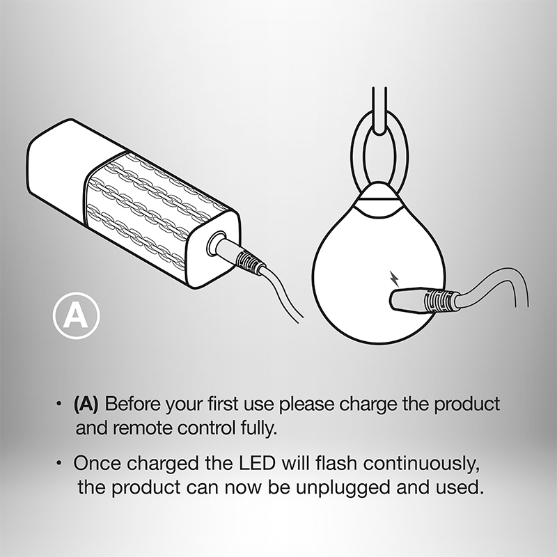 SO1335 Мощное виброяйцо Rocks Off Ball & Chain с пультом ДУ