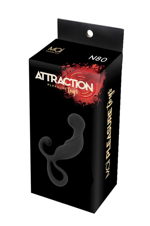 SO4639 Массажер простаты MAI Attraction Toys №80 Black, длина 13.4см, диаметр 3.2см