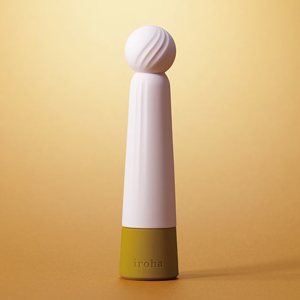 SO3325 Минивибратор IROHA RIN Kogane с экстра мягким кончиком, 4 режима работы, на батарейках