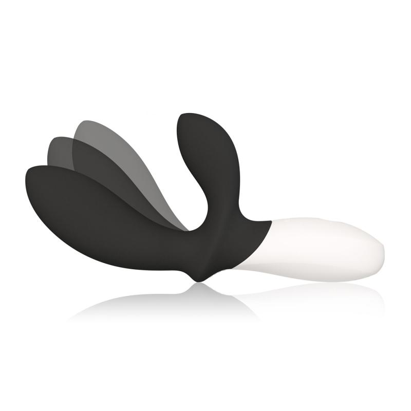 SO8087 Массажер простаты LELO Loki Wave 2 Black, 2 мотора, манящее движение + вибрация