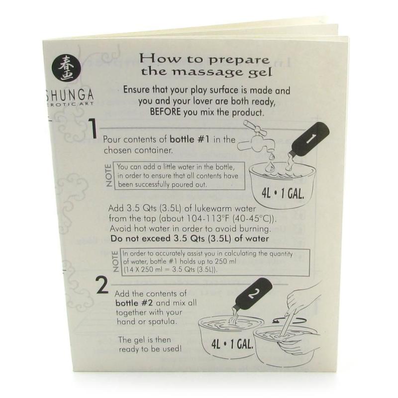 SO2552 Гель для NURU массажа Shunga Oriental Body-to-Body - Exotic Fruits (2 x 225 мл) плюс простыня