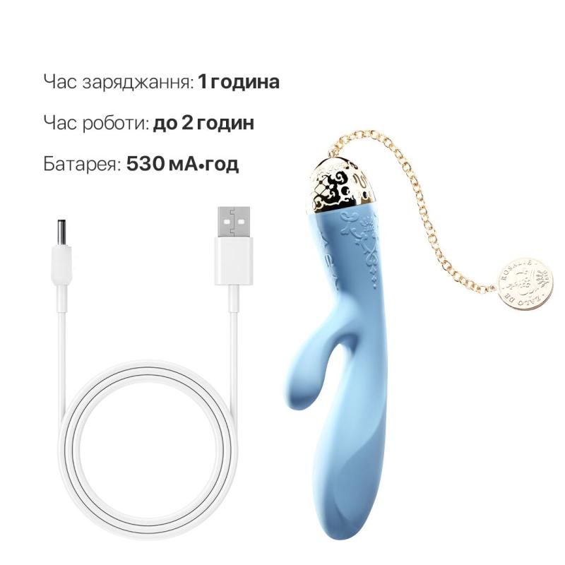 SO6665 Смартвибратор-кролик Zalo — Rosalie Royal Blue