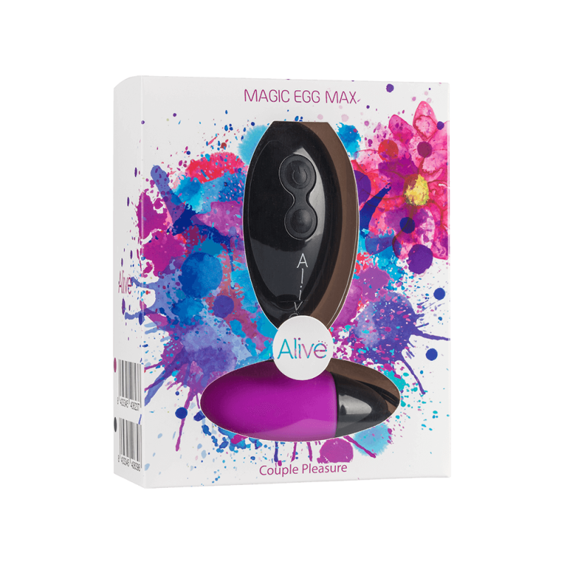 AL40623 Мощное виброяйцо Alive Magic Egg MAX Violet с пультом ДУ