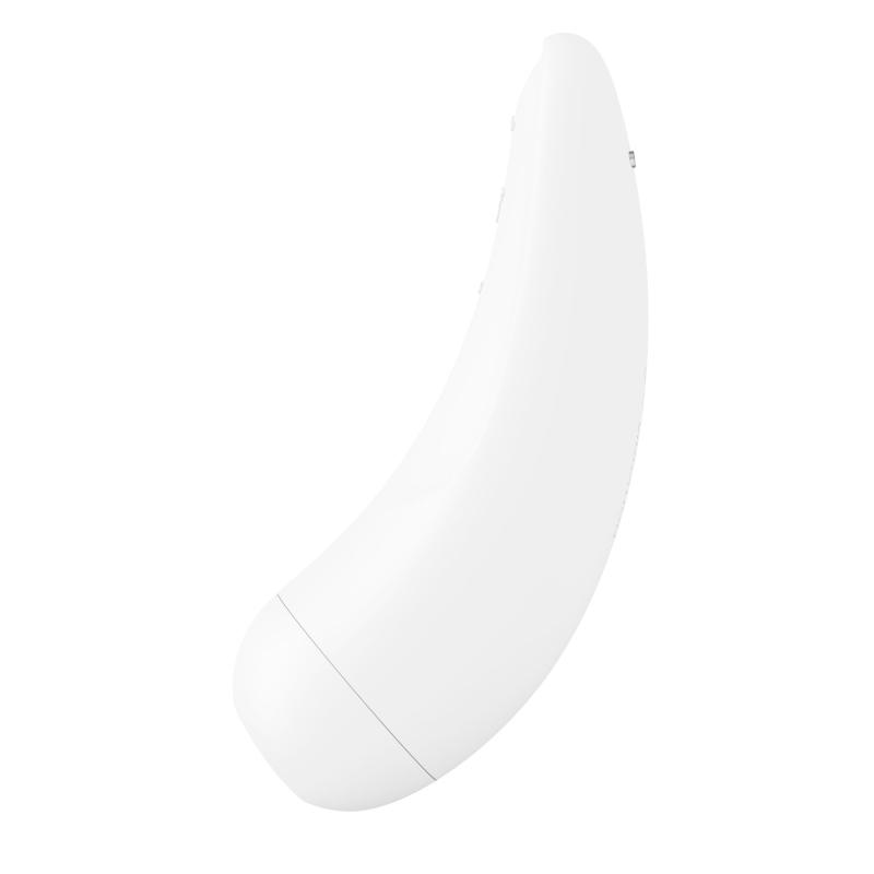 SO3783 Вакуумный клиторальный стимулятор Satisfyer Curvy 2+ White с управлением через интернет