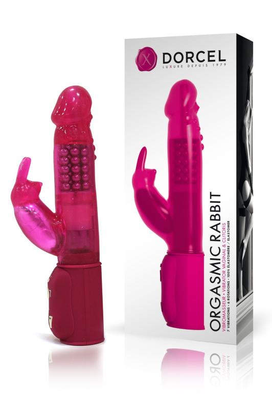 SO1347 Вибратор-кролик Dorcel Orgasmic Rabbit Pink с жемчужным массажем