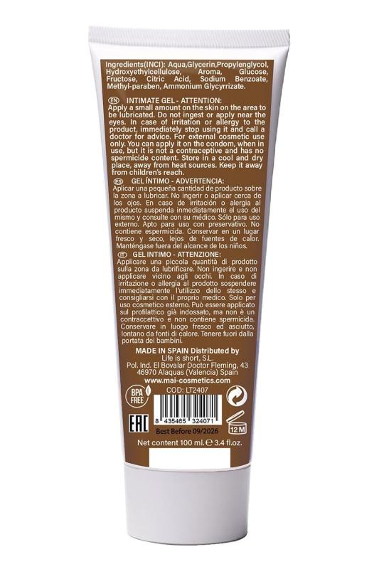 SO7534 Смазка на водной основе BTB FLAVORED CHOCOLAT с ароматом шоколада (100 мл)