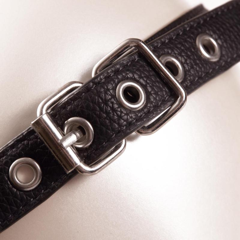 SO2899 Маска на глаза Pornhub Faux Leather Mask экокожа, черная, очень комфортная