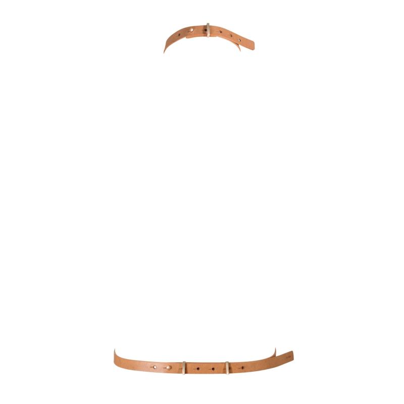 SO5942 Портупея Bijoux Indiscrets MAZE - I Harness Brown, экокожа, очень стильная