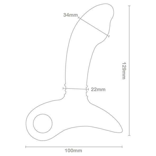 SPA001 Массажер простаты Nexus Sparta с точечным массажем, макс. диаметр 3,4 см