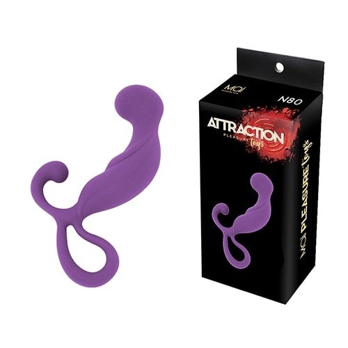 SO4640 Массажер простаты MAI Attraction Toys №80 Purple, длина 13.4см, диаметр 3.2см