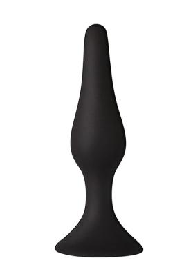 Анальная пробка на присоске MAI Attraction Toys №35 Black, длина 15,5см, диаметр 3,8см