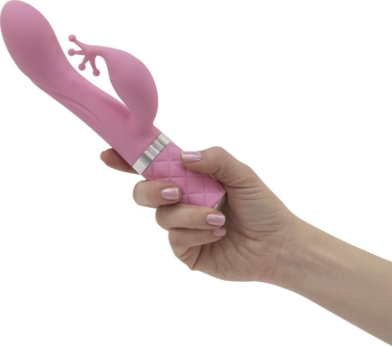 SO2715 Роскошный вибратор-кролик Pillow Talk - Kinky Pink с кристаллом Сваровски, мощный