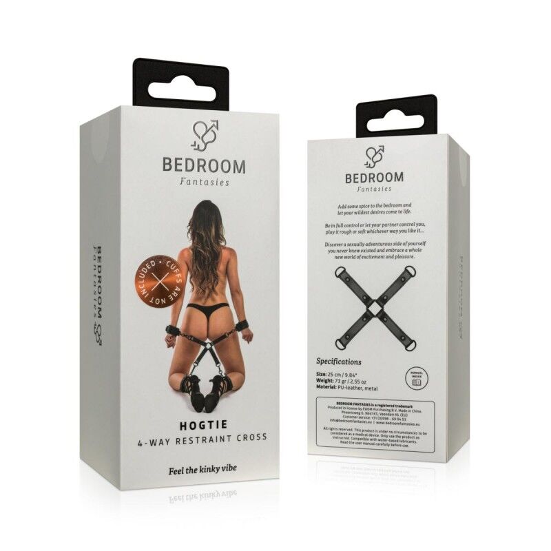 SO8812 Крестовина Bedroom Fantasies Hogtie 4 - Way Restraint Cross - Black