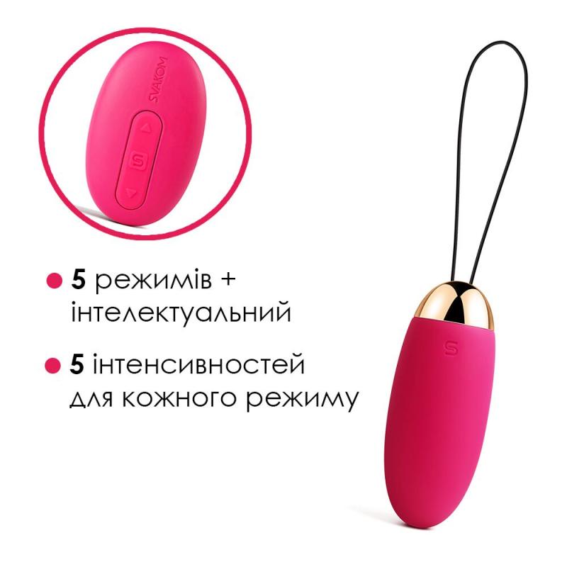 SO4835 Виброяйцо с пультом управления Svakom Elva Plum Red