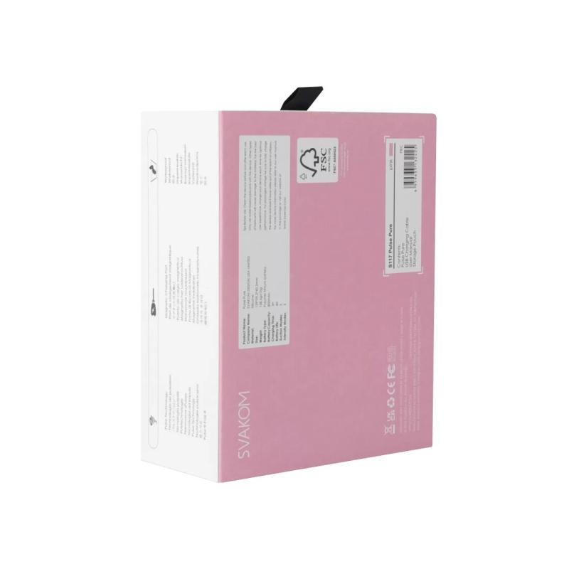 SO6993 Вакуумный клиторальный стимулятор Svakom Pulse Pure Pale Pink, 5 режимов, 5 интенсивностей в каждом