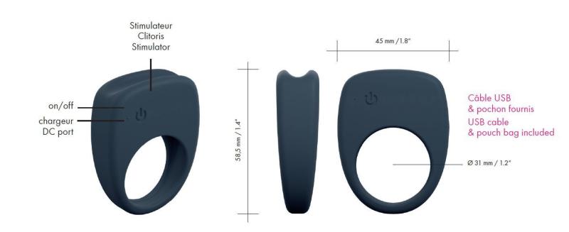 SO1346 Эрекционное кольцо Dorcel Mastering с вибрацией, презаряжаемое