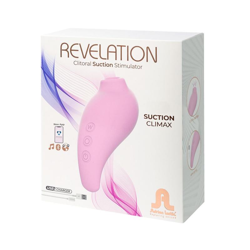 SO8533 Вакуумный смарт-стимулятор Adrien Lastic Revelation Pink, режим Boost, управление через приложение