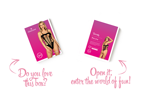 SO7210 Бодистокинг с поперечными вырезами Obsessive B122 teddy S/M/L, черный