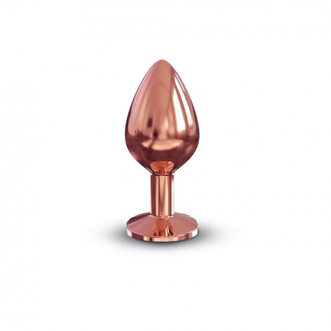 SO5531 Металлическая анальная пробка с украшением в виде кристалла Dorcel - Diamond Plug Rose Gold M