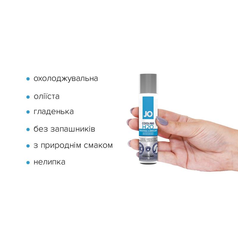 SO1450 Охлаждающая смазка на водной основе System JO H2O COOLING (30 мл) с ментолом, растительный глицерин