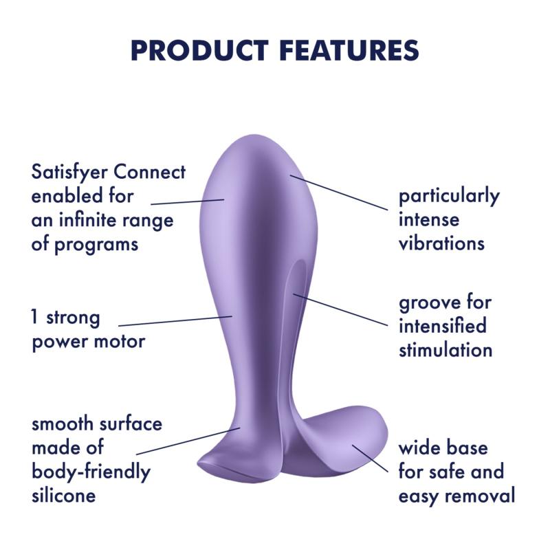 SO8626 Анальная смарт-пробка с вибрацией Satisfyer Intensity Plug Purple