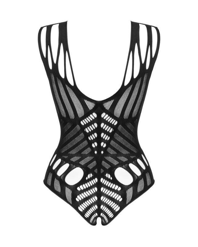 SO8161 Боди с большими вырезами Obsessive B139 crotchless teddy S/M/L, с доступом