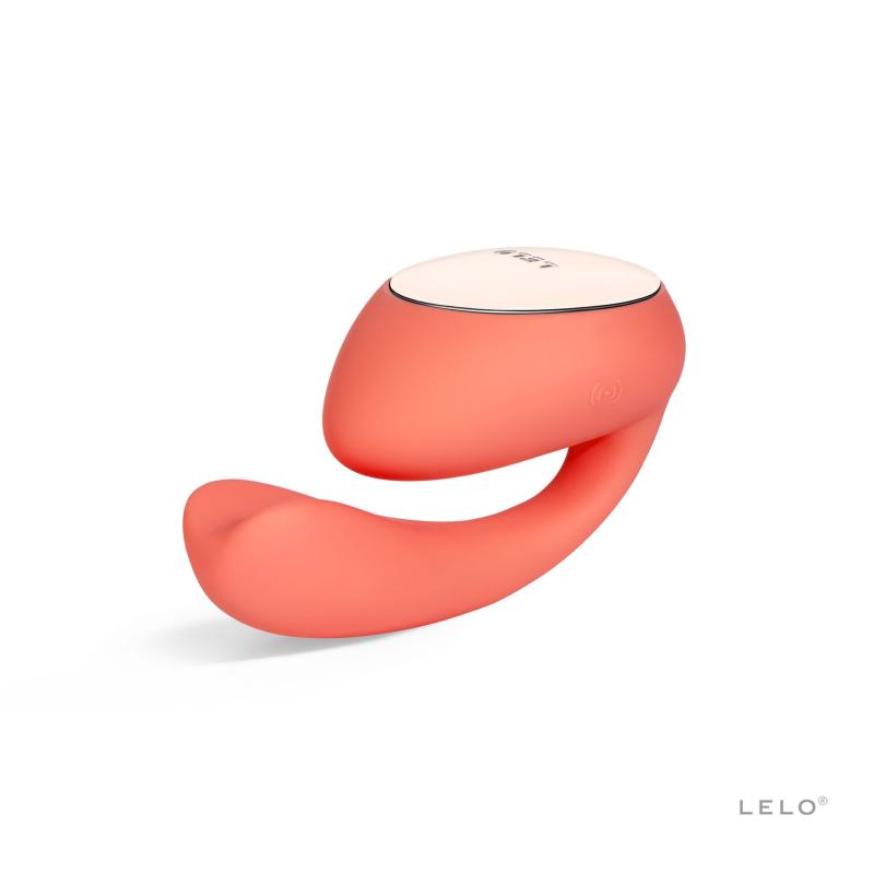SO8077 Смарт-вибратор LELO Ida Wave Coral Red, вагинально-клиторальный, технология WaveMotion, 2 мотора