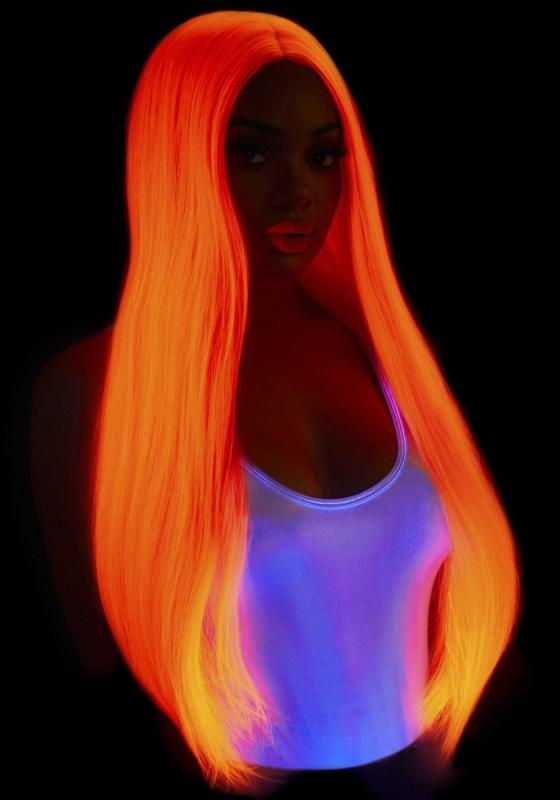 SO8590 Парик Leg Avenue 33″ Long straight center part wig neon pink