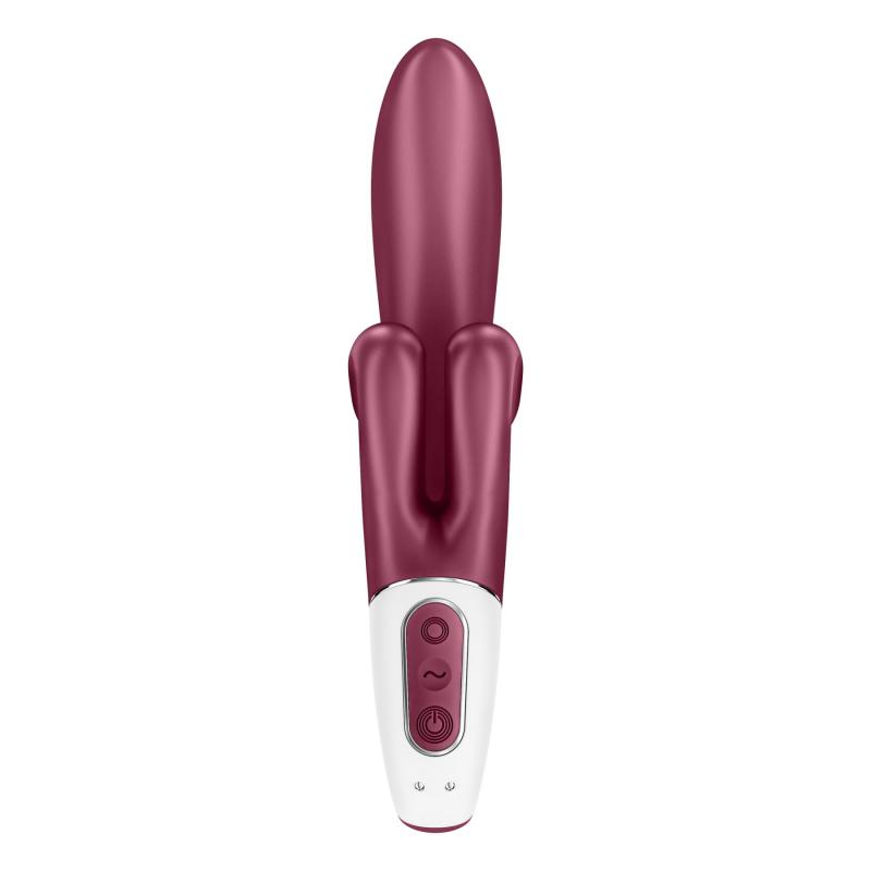 SO7776 Вибратор-кролик Satisfyer Touch Me Red, двойной отросток, 3 мощных мотора