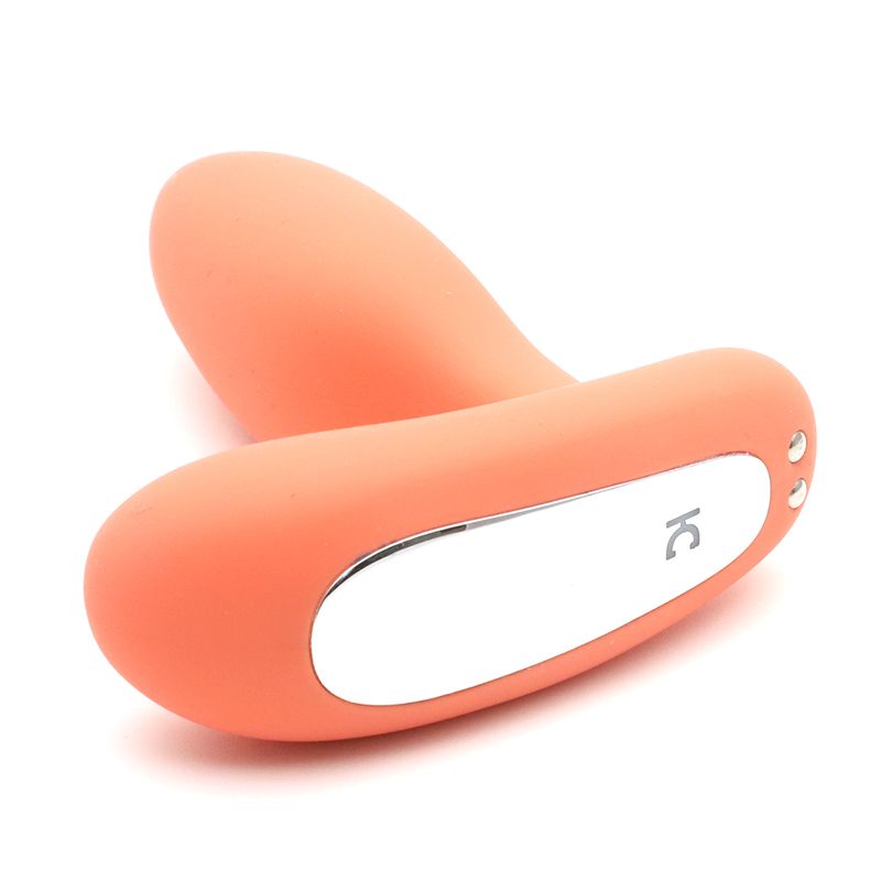 SO3631 Вибропробка и массажер простаты 2-в-1 KISTOY Gordon Orange с пультом ДУ, гибкая ножка