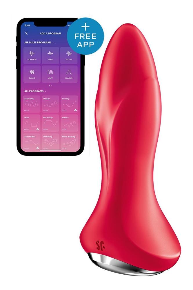 SO6277 Анальная смарт-вибропробка с жемчужным массажем Satisfyer Rotator Plug 1+ Red