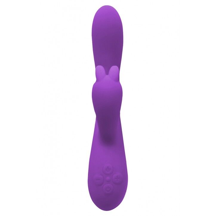 SO7412 Вибратор-кролик Wooomy Gili-Gili Vibrator with Heat Purple, отросток с ушками, подогрев до 40°С