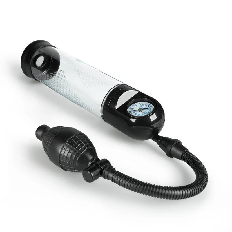 SO8705 Вакуумная помпа Men Powerup со стрелочным манометром и ручной «грушей»