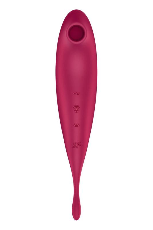 SO6715 Смарт-вибратор для клитора с вакуумной стимуляцией Satisfyer Twirling Pro+ dark red