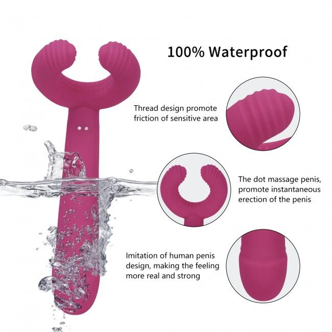 SO5081 Вибратор для пар Love To Love PLEASE ME - PLUM STAR с тремя моторами, гибкий