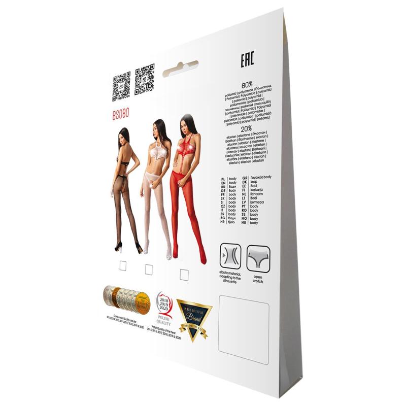 SO4731 Открытый бодистокинг Passion BS080 white