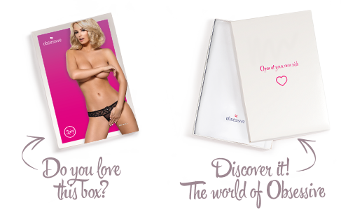 SO7179 Кружевные танга с доступом Obsessive 837-THC-1 S/M, черные