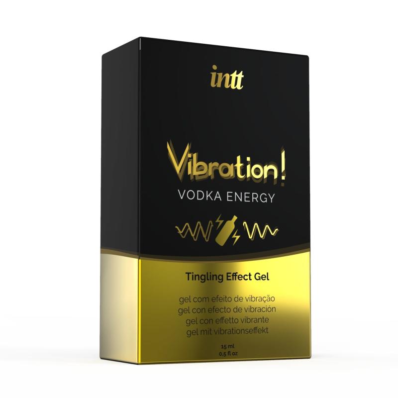 SO2919 Жидкий вибратор Intt Vibration Vodka (15 мл), густой гель, очень вкусный, действует до 30 минут