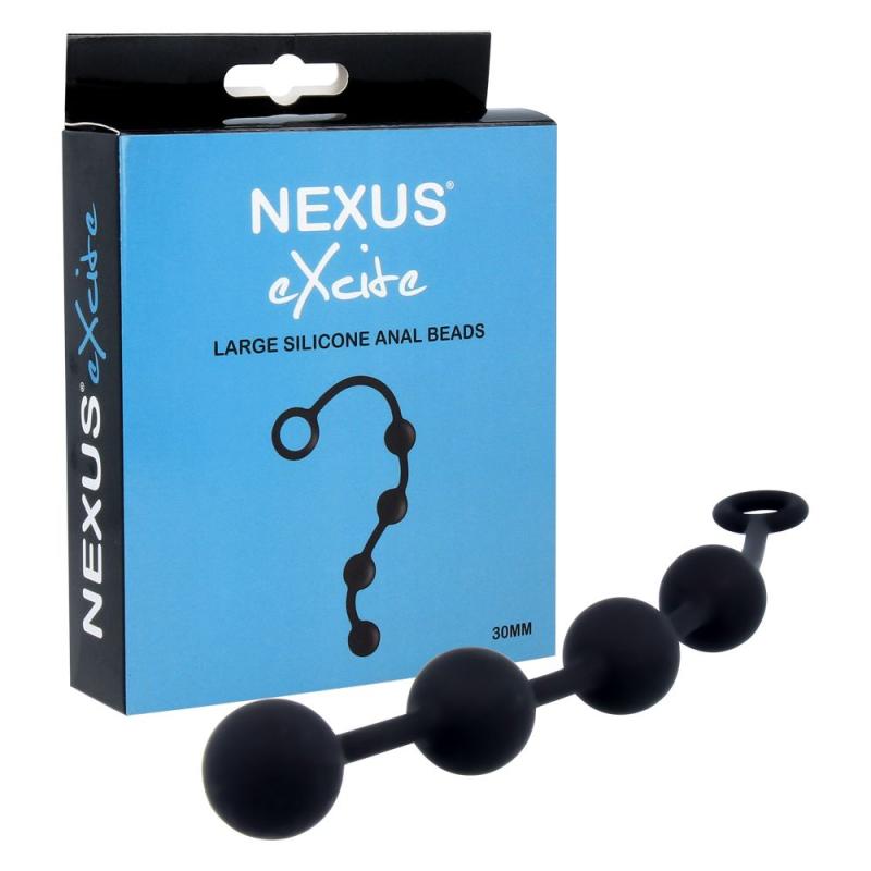 SO3843 Анальные шарики Nexus Excite Large Anal Beads, силикон, макс. диаметр 3 см