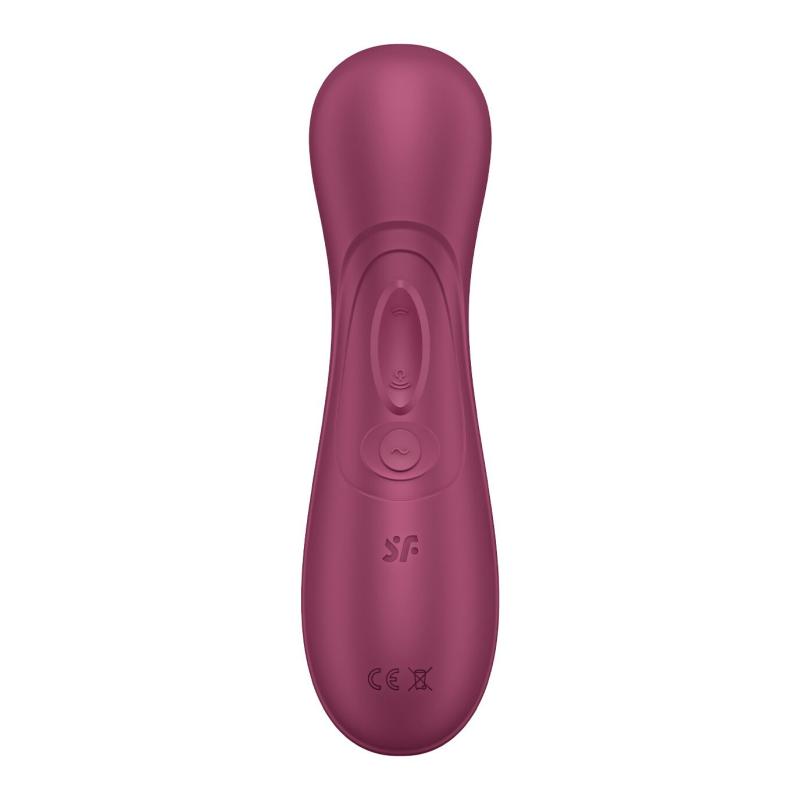 SO7774 Вакуумный клиторальный стимулятор Satisfyer Pro 2 Generation 3 with Liquid Air Connect App Wine Red