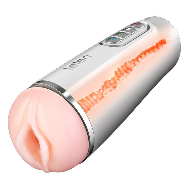 SO1714 Интеллектуальный мастурбатор Leten EVA с вибрацией, автоматическим сжатием и голосом