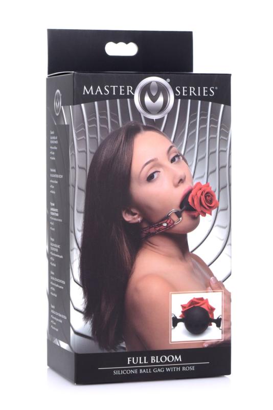 SO8794 Кляп Master Series Eye-Catching Ball Gag With Rose