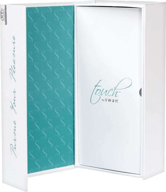 SO7768 Вибратор-кролик Touch by SWAN - Trio Teal, сенсорное управление, ротация, диаметр 3,8 см