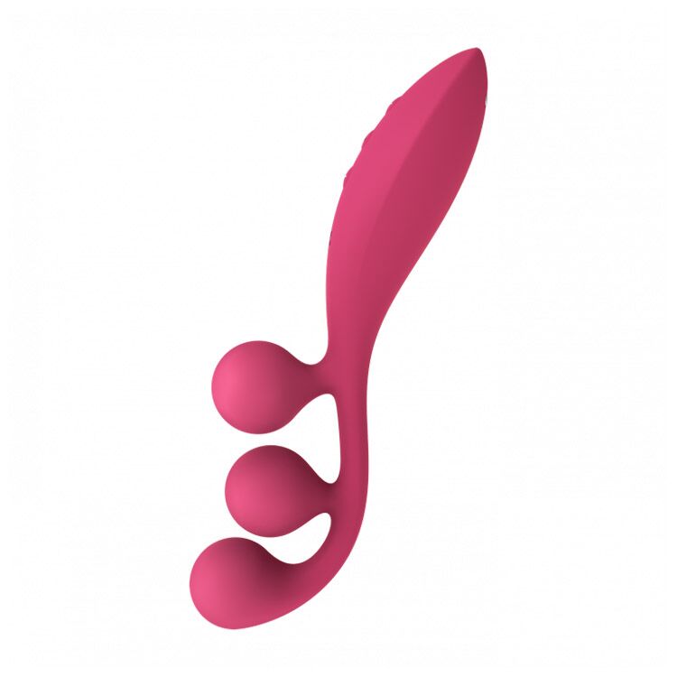 SO7785 Универсальный вибратор Satisfyer Tri Ball 1, 3 мотора, гнется