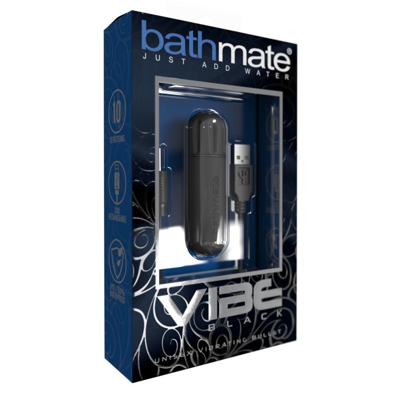 SO2439 Вибропуля Bathmate Vibe Bullet Black, глубокая мощная вибрация