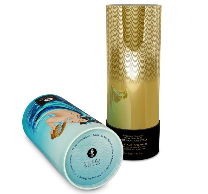 SO6894 Пенящаяся соль для ванны Shunga Dead Sea salt Oriental Crystals — Ocean Temptations (500 г), соль Ме