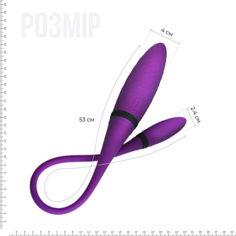 AD108216 Вибратор двусторонний Adrien Lastic AD-2 с пультом LRS