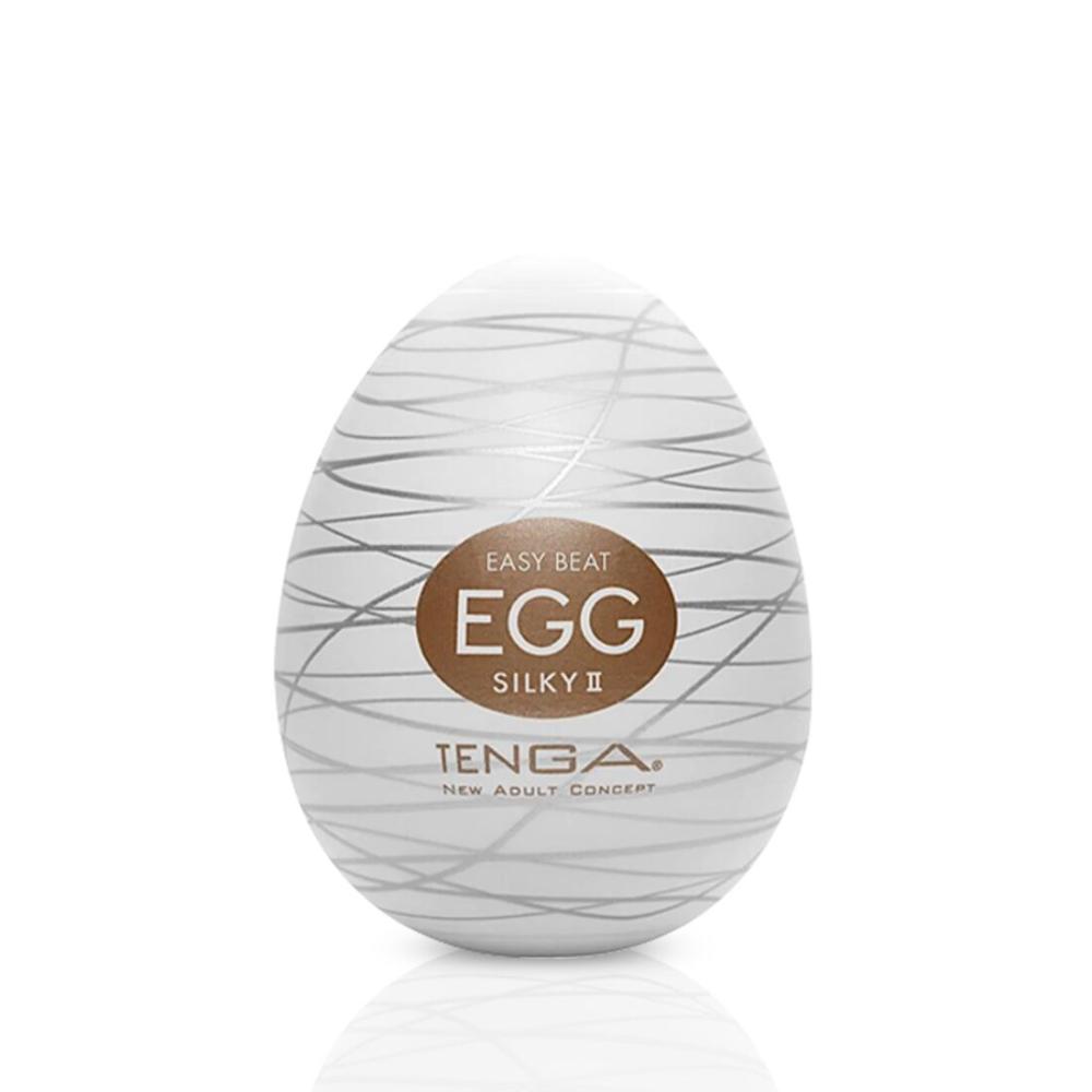 SO5492 Мастурбатор-яйцо Tenga Egg Silky II с рельефом в виде паутины