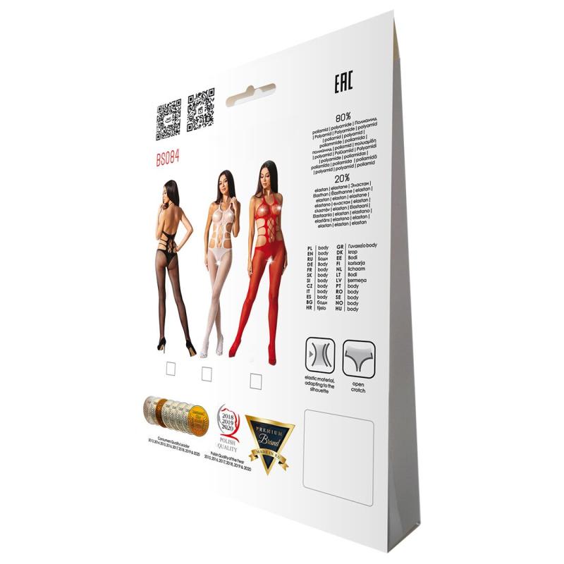 SO4742 Эротический бодистокинг Passion BS084 red