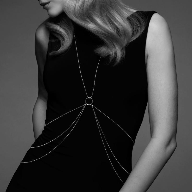 SO5923 Цепочка для тела Bijoux Indiscrets Magnifique 8 Body Chain — Silver